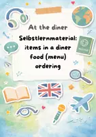 Vorschau - Arbeitsblätter - At the diner (Selbstlernmaterial) - Deckblatt