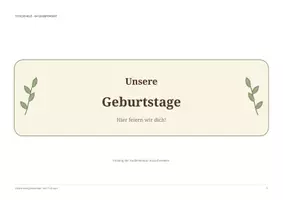 Vorschau - Präsentationen/Tafelbilder - Geburtstagskalender Fuchs - Fuchsklasse - Seite 2