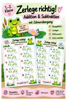 Vorschau - Arbeitsblätter - Zehnerübergang bis 20, Addition & Subtraktion | 1.–2. Klasse - Deckblatt