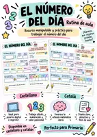 Vista previa - Juegos / Gamificación - Plantilla NÚMERO DEL DÍA - CAST/CAT - Portada