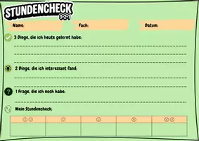 Vorschau - Arbeitsblätter - Stundencheck – kreative Exit-Tickets für deine Sicherung - Seite 1
