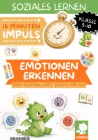 Vorschau - Arbeitsblätter - Gefühle & Emotionen erkennen Klasse 5 6 7 8 9 10 | Soziales Lernen in 15 Minuten | Vertretungsstunde & Klassenlehrerstunde - Deckblatt