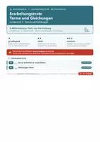 Vorschau - Arbeitsblätter - Terme und Gleichungen Sachtexte Mathematik 7 Mittelschule - Deckblatt