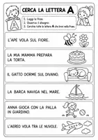 anteprima - Esercizi - Schede didattiche lettera A - Pagina 3
