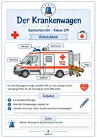 Vorschau - Unterrichtsreihen - Rettungsdienst und Krankenwagen – Notruf 112, Erste Hilfe und Helfer im Einsatz - Seite 3