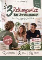 Vorschau - Arbeitsblätter - 3 Rettungssätze fürs Übertrittsgespräch | schwierige Elterngespräche - Seite 1