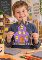Vorschau - Mal- und Bastelvorlagen - Halloween Prickelbilder für Kita Vorschule & Grundschule | 12 Prickelvorlagen Herbst | Fensterdeko, Feinmotorik & Basteln - Seite 1