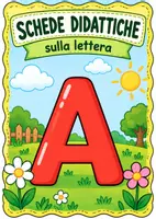 anteprima - Esercizi - Schede didattiche lettera A - Pagina di copertina