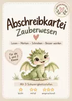 Vorschau - Fördermaterial/Inklusion - Abschreibkartei Zauberwesen – differenziertes Abschreibtraining für Klasse 1/2 - Deckblatt