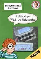 Vorschau - Arbeitsblätter - Herbst Basteln Waldschätze | Bastelvorlage Sachunterricht Klasse 1-4 FREEBIE - Deckblatt