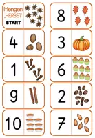 Vorschau - Spiele - Mengen erfassen ZR 10 Herbst | Domino Mathe Klasse 1 FREEBIE - Seite 3