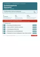 Vorschau - Arbeitsblätter - Geometrie Sachtexte Mathematik 6 Realschule - Deckblatt
