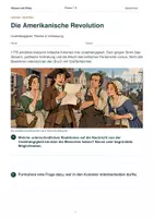 Vorschau - Arbeitsblätter - Die Amerikanische Revolution – Unabhängigkeit & Verfassung | Geschichte Klasse 8 - Seite 1