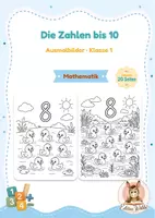 Vorschau - Mal- und Bastelvorlagen - Mathe Klasse 1 - Deckblatt