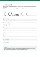 anteprima - Esercizi - ✏ Il corsivo le lettere maiuscole classe prima, 26 schede - Pagina 3