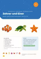 Vorschau - Stundenentwürfe - Rechenwelten · Unter Wasser — Einheit 1: Zehner und Einer (Mathe Klasse 2) - Deckblatt