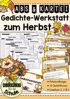 Vorschau - Arbeitsblätter - Herbst - Gedichte schreiben in der Grundschule | Deutsch - Deckblatt