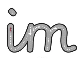 Vorschau - Fördermaterial/Inklusion - Nachspuren: Buchstabenverbindungen im, um, am / Grundschrift - Seite 2