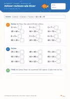 Vorschau - Stundenentwürfe - Rechenwelten · Unter Wasser — Einheit 3: Plus bis 100 (Mathe Klasse 2) - Seite 3