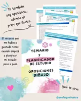 Vista previa - Hojas de trabajo - TEMARIO Y PLANIFICADOR ESTUDIO OPOSICIONES DIBUJO - Portada