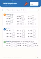 Vorschau - Stundenentwürfe - Minus bis 100 – Mathe Klasse 2 - Seite 3