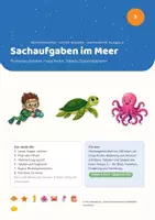 Vorschau - Stundenentwürfe - Rechenwelten · Unter Wasser — Einheit 5: Sachaufgaben im Meer (Mathe Klasse 2) - Deckblatt