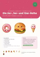 Vorschau - Stundenentwürfe - Rechenwelten · Kawaii-Küche — das 5er-Paket: Einmaleins, Mathe Klasse 2 - Seite 1