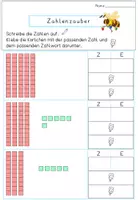 Vorschau - Arbeitsblätter - Zehner und Einer bis 100: Zahlen schreiben & Zahlwörter zuordnen - Seite 2