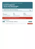 Vorschau - Arbeitsblätter - Terme und Gleichungen Sachtexte Mathematik 6 Realschule - Deckblatt