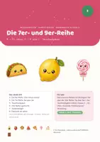 Vorschau - Stundenentwürfe - Rechenwelten · Kawaii-Küche — Einheit 3: Die 7er- und 9er-Reihe (Mathe Klasse 2) - Seite 1