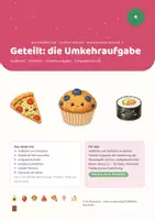 Vorschau - Stundenentwürfe - Rechenwelten · Kawaii-Küche — Einheit 4: Geteilt: die Umkehraufgabe (Mathe Klasse 2) - Seite 1