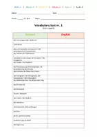 Vorschau - Test - Orange Line 4 (Ausgabe ab 2022) - Vokabeltest (Materialpaket) - Seite 1
