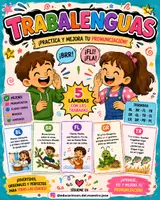 Vista previa - Hojas de trabajo - Trabalenguas - Portada