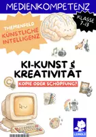 Vorschau - Stundenentwürfe - KI und Kunst – Kreativität, Urheberrecht, KI-Bilder erkennen & Kennzeichnungspflicht | Klasse 7–13 - Deckblatt