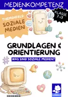 Vorschau - Stundenentwürfe - Soziale Medien Arbeitshefte Bundle | 6 Hefte: Grundlagen, Identität, Fake News, Sucht, Werbung | Medienkompetenz Klasse 7-13 - Seite 1