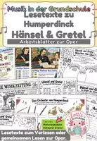 Vorschau - Stundenentwürfe - Hänsel und Gretel Oper Humperdinck Arbeitsblätter und Lehrerhandreichung - Deckblatt