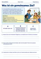 Vorschau - Arbeitsblätter - Klassenziele im Team formulieren Arbeitsheft Klasse 5 bis 6 Schulstart Ziele bis Herbst planen - Seite 1