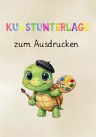 Vorschau - Mal- und Bastelvorlagen - Kunstunterlage, Malunterlage, Bastelunterlage Schildkröte - Seite 2