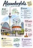 Vorschau - Arbeitsblätter - Lernplakat + Arbeitsblätter zum Thema "Alexanderplatz" + Lösung & MP3 + - Deckblatt