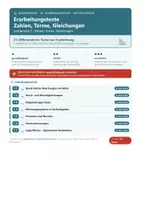 Vorschau - Arbeitsblätter - Zahlen, Terme, Gleichungen Sachtexte Mathematik 10 Mittelschule - Deckblatt