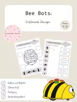 Vorschau - Arbeitsblätter - Einführende Übungen zu den Bee-Bots ® (Kl.1/2) - Deckblatt