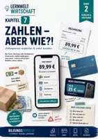 Vorschau - Unterrichtsreihen - Zahlen – aber wie?! – Zahlungsarten vergleichen & sicher bezahlen | Lernwelt Wirtschaft - Deckblatt