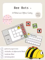 Vorschau - Spiele - 20 Bee-Bot® Rätsel - Offline Programmieren (Kl.1/2) - Deckblatt