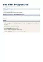 Vorschau - Arbeitsblätter - Past Progressive – Übungen mit Lösung - Seite 1
