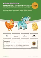 Vorschau - Stundenentwürfe - Zählen bis 10 auf dem Bauernhof – Mathe Klasse 1 - Seite 1