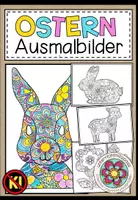 Vorschau - Mal- und Bastelvorlagen - Ostern – 13 Ausmalbilder und Malvorlagen | Kunst 4.–5. Klasse - Deckblatt