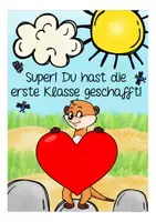 Vorschau - Mal- und Bastelvorlagen - Abschied 1. Klasse - Erdmännchenklasse - Seite 1