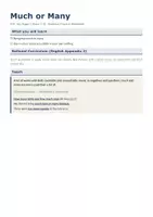 Vorschau - Arbeitsblätter - Much oder many – Übungen mit Lösung - Seite 1