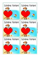 Vorschau - Mal- und Bastelvorlagen - Feriengrüße Erdmännchenklasse kostenlos - Seite 3