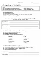 Vorschau - Arbeitsblätter - Rechtschreibstrategien im Paket – 3 Arbeitsblätter + Spickzettel - Deckblatt